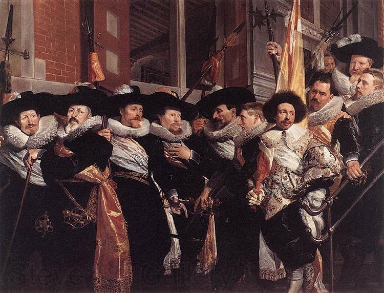 Hendrik Gerritsz. Pot Officers and sergeants of the St Hadrian Civic Guard on their retirement in 1630 France oil painting art